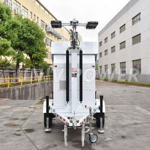 Tour d'éclairage mobile extérieure haute efficacité 2026 avec bloc d'alimentation solaire performant pour applications de construction - Product Image 4