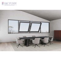 Foshan Approvisionnement d'usine Fenêtres à pivot horizontal en aluminium Bonne étanchéité Modèle d'ouverture verticale Persienne Automatique Fournisseur chinois