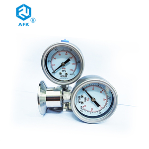 เกจวัดแรงดันน้ำมันแบบไดอะแฟรม 0-60psi ตัวเรือนสแตนเลส 304 หน้าปัด 63 มม. ข้อต่อด้านล่าง 1-1/2 นิ้ว เกจคุณภาพสูง - Product Image 3