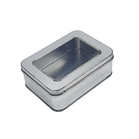 Boîte en fer blanc rectangulaire écologique avec couvercle, logo personnalisé, pour usage industriel (Guangdong), conteneur de stockage, vente en gros directe usine