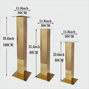 60CM Altura Luxo Grande Evento Coluna Ouro Titular Plinto Sobremesa Mesa Casamento Bolo De Aniversário <span class=keywords><strong>Display</strong></span> Stand Flower <span class=keywords><strong>Rack</strong></span> - Product Image 6
