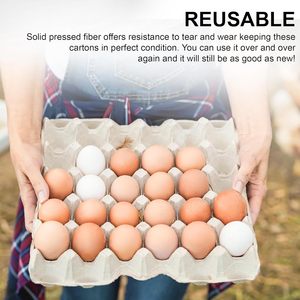 Plateaux à œufs en fibre de pulpe biodégradable, 15 pièces, pour stocker jusqu'à 30 œufs/boîtes à œufs, idéales pour créer un excellent habitat pour une colonie de cafards - Product Image 5