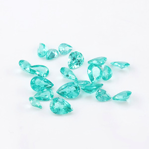 Cadermay Jewelry Paraiba Blue Pear Cut Zircon Loose Stone 3x4mm 3x5mm 4x5mm 4x6mm For Jewelry Making - Product Image 5