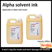 RUN CAI TU Alpha 508GS 10PL Encre numérique à solvant grand format, faible odeur, écologique, pour impression extérieure sur bouteilles de 5000 ml