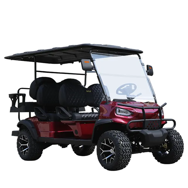 Yapılan yeni enerji akıllı güneş Golf arabası elektrikli Golf arabası çin Atv/utv parçaları ve aksesuarları CE 12V 3 - 4 Buggy fiyat sportif