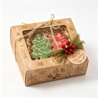 Boîte cadeau en papier personnalisée avec fenêtre pour chocolats, bonbons, cadeaux, promotion de marque au détail