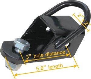 Vente en gros de haute qualité 63807 boulonné ATV/UTV <span class=keywords><strong>adaptateur</strong></span> récepteur d'attelage de <span class=keywords><strong>remorque</strong></span> pour récepteurs de 2 pouces - Product Image 3