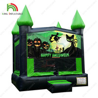 Château gonflable d'Halloween Maison hantée extérieure Commerciale Horrible Gargoyle Château gonflable Accessoires Location d'Halloween