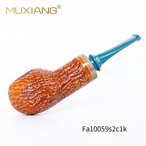 Muxiang Briar Wood Smoking Pipe Bent Type Handmade Solid Wood Tobacco Pipe FA10059 - Product Image 5