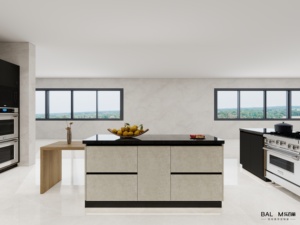 Sơn mài tủ bếp tùy chỉnh thiết kế màu sắc & không thấm nước tủ bếp với Countertop - Product Image 3