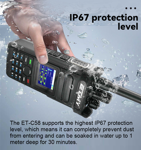 Ban Nhạc Tín Hiệu Analog + Poc VHF UHF Sim Thẻ Đài Phát Thanh etmy Thương Hiệu ET-C58D 5W Mini <span class=keywords><strong>Repeater</strong></span> Analog Walkie Talkie Poc Đài Phát Thanh - Product Image 5
