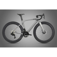 Vélo de route en carbone 700C, cadre aérodynamique haute performance, câbles entièrement intégrés, 24 vitesses, freins à disque hydrauliques, jantes en carbone, vélos de course en gros