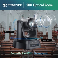 Caméra de Conférence PTZ 4K USB HDMI PoE pour Streaming, Conférences, Églises et Diffusion en Direct avec Zoom Optique 20X et Suivi IA