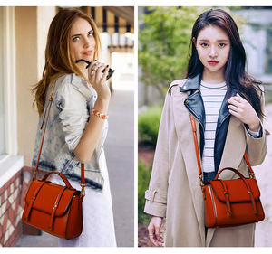 Sac à bandoulière pour femme en cuir véritable de haute qualité, sac à main élégant et tendance, sacoche bandoulière pour femme, vente en gros d'usine - Product Image 2