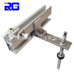 Support de montage solaire en aluminium pour toit ondulé, traitement de surface anodisé - Product Image 2