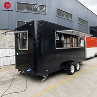 Fourgonnette de restauration mobile Cogsun avec four à pizza portable, crêpes sucrées et service de bière