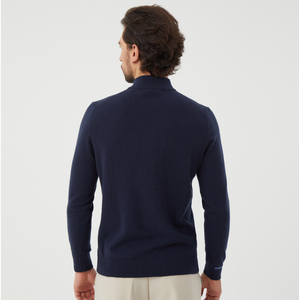 Suéter <span class=keywords><strong>de</strong></span> Lana Merino 100% para <span class=keywords><strong>Hombre</strong></span>, Tejido, con Cierre <span class=keywords><strong>de</strong></span> Cremallera <span class=keywords><strong>de</strong></span> un Cuarto, Manga Larga, para Otoño, con Logotipo Personalizado, Superventas 2026 - Product Image 5