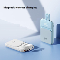 2024 usine chinoise nouveau prix ODM chargeur rapide double type C 10000mah magnétique mini banque de puissance