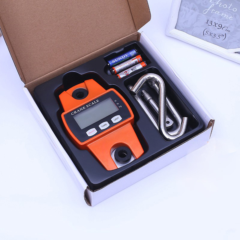 300kg Crane scalportable industrial crane scale, mini metal crane scale, 300kg hanging hook scale