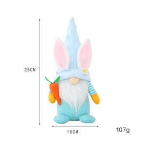 Decoraciones de regalo de Pascua personalizadas, decoraciones navideñas de conejo de primavera, sombrero de flores de dibujos animados, gnomos de conejito de peluche con Orejas de conejo - Product Image 5
