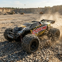 HBAOCH 1/18 Rock Crawler RC Truck 2.4G 4 canaux haute vitesse électrique 80M télécommande moteur brossé prêt à l'emploi intérieur-extérieur