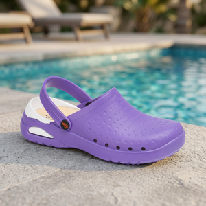 DIAN Profesional Forrado Y Extraíble Pu Suela Zueco EVA Suave Antideslizante Zapatos Color Violeta Para El Cuidado De La Salud Y Horeca - Product Image 2