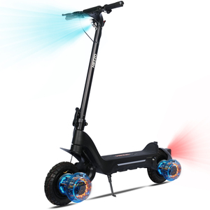 HEZZO F5 Scooter Eléctrico Todoterreno de 1600W y 48V con Motores sin Escobillas, Plegable, Controlado por Aplicación Inteligente, Batería de 18Ah, Alcance de 40 Millas, Ruedas Completas de 10 Pulgadas - Product Image 2