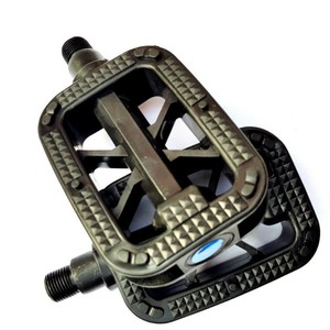 Pédale de vélo à plateforme, axe en acier, roulement à billes, antidérapant, pour vélo de montagne, noir Q 025 - Product Image 4