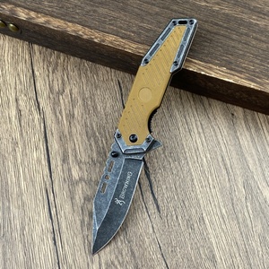 มีดพับ BRN ปรับแต่งได้ ระดับ OEM ด้ามไม้ ใบมีดคมกริบ ทำจากเหล็กสแตนเลส 3CR13 ขนาด 20.5 ซม. รุ่น FB141 สำหรับแคมป์ปิ้ง - Product Image 5