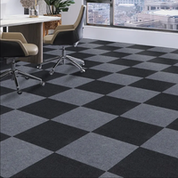 Tapis carré commercial moderne Marches d'escalier antidérapantes Tapis de bureau intérieur auto-adhésif Carreaux de moquette modulaires à usage domestique