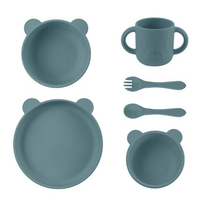 Plato <span class=keywords><strong>de</strong></span> Alimentación <span class=keywords><strong>para</strong></span> Bebés, Antideslizante, con Asas, Venta Caliente Transfronteriza, Bonito, <span class=keywords><strong>de</strong></span> Silicona <span class=keywords><strong>de</strong></span> Grado Alimenticio, <span class=keywords><strong>para</strong></span> <span class=keywords><strong>Alimentos</strong></span> Complementarios - Product Image 4