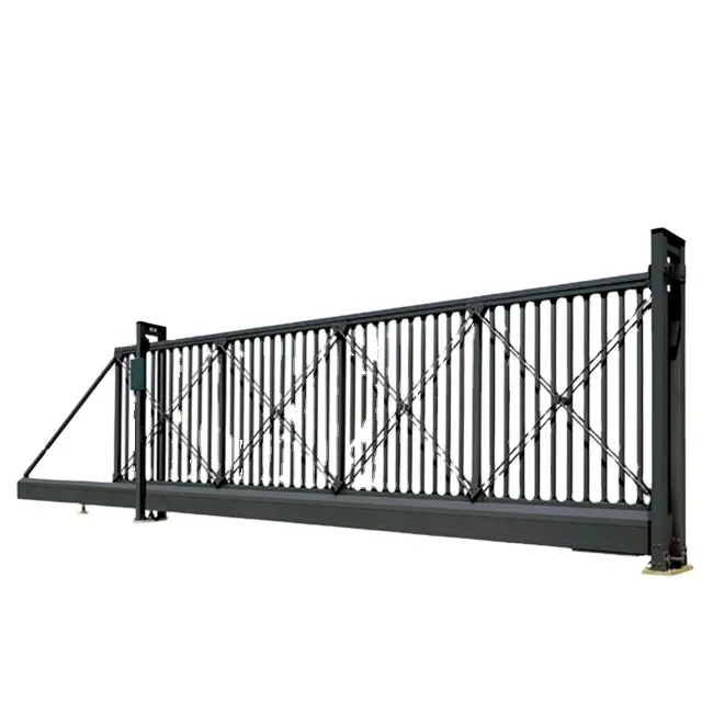 Alluminio battente del cancello scorrevole automatico elettrico funzionamento standard garden fence yard su misura disponibile