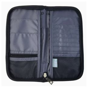 Porte-passeport de <span class=keywords><strong>voyage</strong></span> anti-RFID, élégant et léger, organiseur de documents, étui pour passeport et cartes - Product Image 5