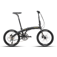 Vélo pliant Premium 451 20 pouces en alliage d'aluminium avec pédalier 53T, 120 clics, 10 vitesses, frein à disque hydraulique, à faible coût