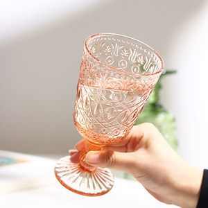 Gobelet de luxe en cristal <span class=keywords><strong>vert</strong></span> gaufré 300 ml – <span class=keywords><strong>Verre</strong></span> à <span class=keywords><strong>pied</strong></span> élégant pour mariages et réceptions - Product Image 5