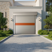 Porte industrielle à enroulement en aluminium électrique pour garage, villa, usage industriel, sécurité