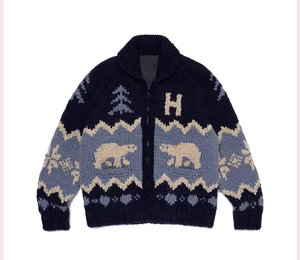 Custom ODM OEM доступный мягкий хлопковый смешанный вязаный кардиган свитер для повседневных мужчин - Product Image 1