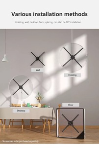 Projecteur holographique publicitaire 3D à LED avec application/télécommande <span class=keywords><strong>pour</strong></span> utilisation en intérieur/extérieur, éducation, commerce - Product Image 6