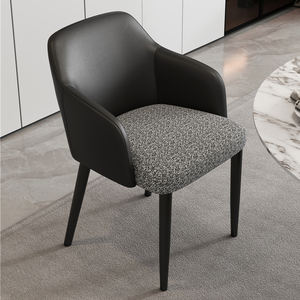 Chaise de salle à manger nordique en cuir et métal bon marché pour l'intérieur vente en gros de meubles de maison chaises de salle à manger modernes de restaurant de luxe en or - Product Image 2