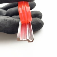 Lèvre d'essuie-glace en caoutchouc rouge de haute qualité et durable pour système d'opération télescopique de capot de machines-outils CNC