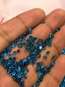 Apatite néon facettée ronde taille brillant pour la fabrication de bijoux, pierre calibrée en vrac de 2 à 5 mm BR - Product Image 2