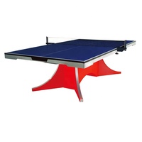 Table de ping-pong Konfrod Top Master 25 mm, norme internationale ITTF, OEM, MDF, qualité de gros, grand éclairage LED arc-en-ciel, tables de ping-pong de bureau