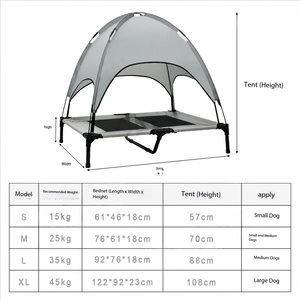 Wasserdichtes Sommer-Outdoor-Zelt mit erhöhtem Hunde bett Neues Produkt Faltbarer Oxford-Stoff für Camping & Strände Abnehmbares Pet Camp-Bett - Product Image 2