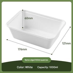 Boîtes à lunch jetables écologiques personnalisées en bagasse de canne à sucre pour l'extérieur - Product Image 5