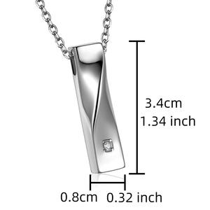 Collar con Colgante Cuadrado <span class=keywords><strong>de</strong></span> Acero Inoxidable, Moderno, con Urna para Cenizas <span class=keywords><strong>de</strong></span> Mascotas, Abrible, para <span class=keywords><strong>Amantes</strong></span> <span class=keywords><strong>de</strong></span> Mascotas - Product Image 2