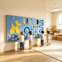 Panneau mural interactif sensoriel Montessori pour enfants, tableau d'activités en bois, apprentissage ludique mural pour les tout-petits