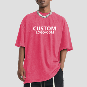<span class=keywords><strong>T</strong></span>-<span class=keywords><strong>Shirt</strong></span> da Uomo Streetwear Oversize in Cotone Pesante di Alta Qualità con Stampa DTG Personalizzata Grafica Vintage e Taglio Corto Effetto Acid Wash - Product Image 5