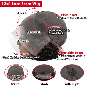 <span class=keywords><strong>Perruque</strong></span> Courte Pixie en Cheveux Humains, Coupe Bob avec Lace Frontale 13x4, <span class=keywords><strong>Perruque</strong></span> Brésilienne Pixie Bouclée en Cheveux Humains <span class=keywords><strong>Pas</strong></span> Chère pour Femmes - Product Image 6