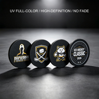 Sous-verre de hockey sur glace en caoutchouc vulcanisé avec logo personnalisé de qualité supérieure, souvenir sportif