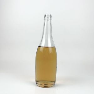 Cổ Dài Chai Nước Ép Thủy Tinh Hot Bán Tái Sử Dụng Vòng Màu Trong Suốt Bia Vodka Cà Phê Chai Nước Ép - Product Image 1